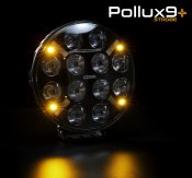 Pollux9+ Strobe | LED Extraljus med inbyggd blixtljus | 218 mm (9") - 120W