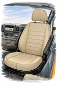 Bilklädsel Adria husbil – Fiat Ducato 2006- | Beige