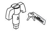 Komplett vridhandtag inkl. låscylinder & 2 st nycklar till Tesser 4x4