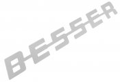 Volvo B-E-S-S-E-R emblem/logotyp i Rostfritt stål