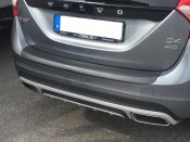 Lastskydd/Stötfångarskydd i reptålig ABS-plast till Volvo V60 2011-2017