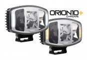 Orion+ Chrome LED-extraljus | 100W | Valbart positionsljus i vitt/orange
