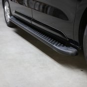 Sidosteg i svart Aluminium