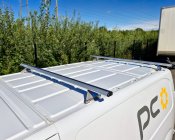 Takräcken 120 cm för Nissan Townstar från 2022- | Aerodynamiska aluminiumräcken | 2 st