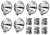 Komplett extraljuspaket inkl. montering - Hella Rallye 3003 Chrome