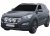 Extraljusfäste i Rostfritt stål till Hyundai Santa Fé 2013-2018