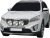 Extraljusfäste i Rostfritt stål till Kia Sorento från 2015-