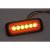 LED-blixtljus med Halo-ring i Vitt, Rött och Orange | ECE R65/R10/R91 | 12-24V