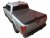 Flaklock svart Aluminium Basic till Nissan Navara Double Cab 2015-