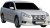 Extraljusfäste i Rostfritt stål till Subaru Outback 2010-2014