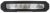 Robust LED-blixtljus med hög intensitet och kraftfullt hus i svartlackerad Aluminium.