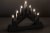 Adventsljusstake Silver batteridriven