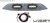 Center-Grill inkl. 2 Lazer ST-4 till Ford Transit Custom 2013-