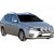Extraljusfäste i Rostfritt stål för 3 extraljus till Kia Ceed 2010-2012