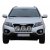Extraljusfäste i Rostfritt stål för 3 extraljus till Kia Sorento 2009-2012