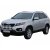 Extraljusfäste i Rostfritt stål för 3 extraljus till Kia Sorento 2009-2012