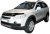 Huvskydd i svart akrylplast till Chevrolet Captiva 2007-2011