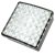 Kvadratisk backlampa för infällnad 24 V