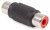 RCA-Adapter med fattningen Hona-Hona.