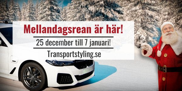 Mellandagsrea 25 december - 7 januari