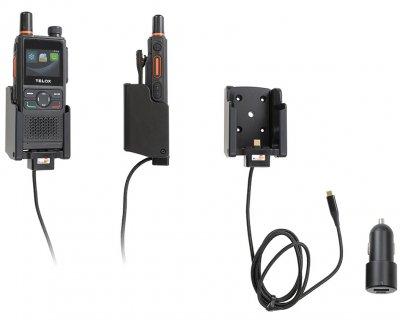 Hållare Telox TE320P | Brodit 60W USB-C & Cigg-adapter