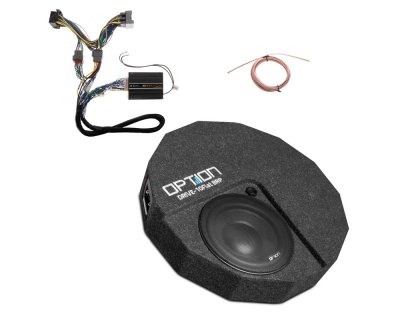Högtalarpaket till Volkswagen Golf från 2013-2021 | Baspaket – DSP Ljudprocessor, Slutsteg & Subwoofer (Drive10-Flat BRP)