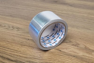 Aluminiumtejp - 50 mm bred, 10 m lång