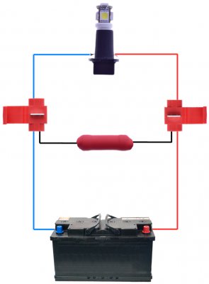 Resistorkabel 12V | 5 Watt / 1 Par