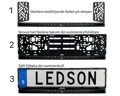 LEDSON Blade 20,5 LED-ramp 88W & XBB-kit | 435 m vid 1 lux