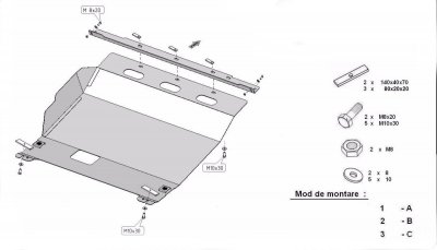 Hasplåt Opel Movano från 2022- och framåt