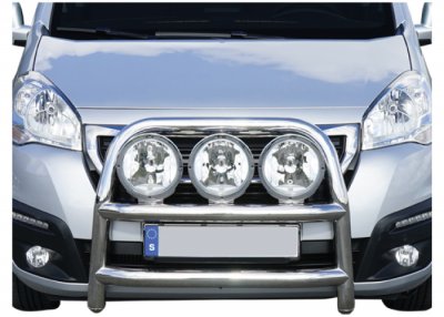 Frontbåge i Rostfritt stål till Peugeot Partner 2016-