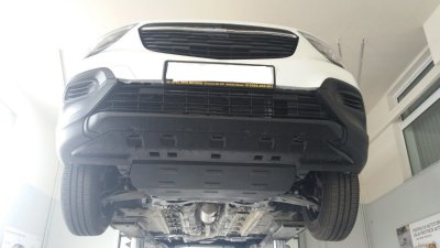 Monterad Hasplåt till Opel Combo