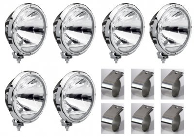 Komplett extraljuspaket inkl. montering - Hella Rallye 3003 Chrome
