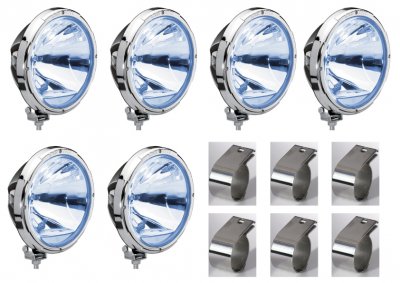 Komplett extraljuspaket inkl. montering - Hella Rallye 3003 Chrome