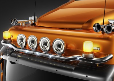 Takbåge i Rostfritt stål till DAF XF Euro 6 Space Cab
