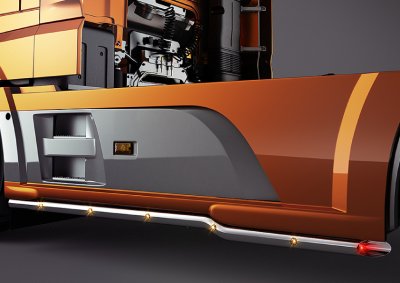 Sidorör i Rostfritt stål till DAF XF Euro 6