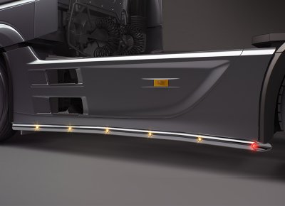 Sidorör i Rostfritt stål till Mercedes Actros MP4