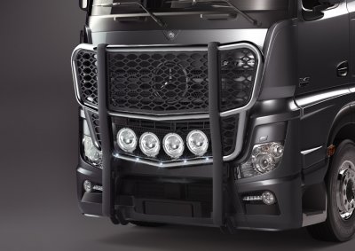Frontskydd i ABS-plast till Mercedes-Benz Actros