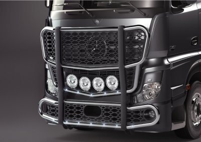 Frontskydd i ABS-plast till Mercedes-Benz Actros