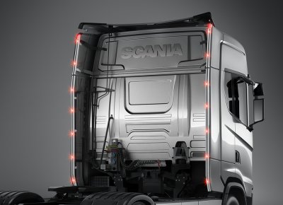 Hyttrör i Rostfritt stål till Scania CS20H S-hus