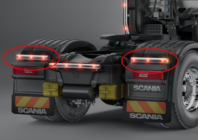 Stänkskyddsrör i Rostfritt stål till Scania C20 S/R från 2017-