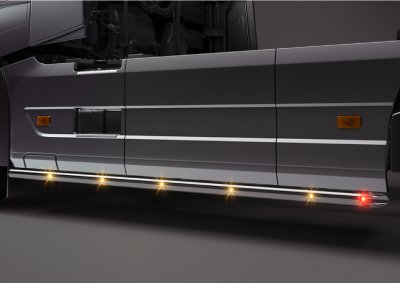 Sidorör i Rostfritt stål till Volvo FH4/FM4