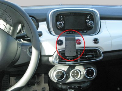 Mobilhållare Fiat 500X från 2015-