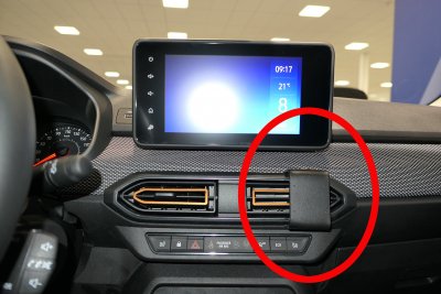 Mobilhållare Dacia Sandero från 2021-