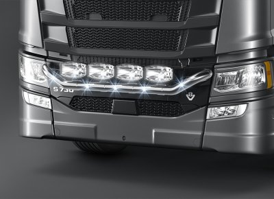 Frontbåge i Rostfritt stål till Scania C20 från 2017-
