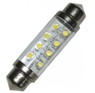 Diodlampa 24V 42 mm Spollampa