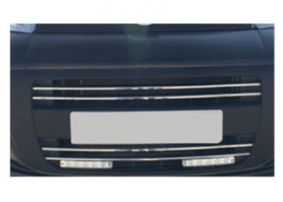 Grilldetaljer i Rostfritt stål till Fiat Fiorino 2008-