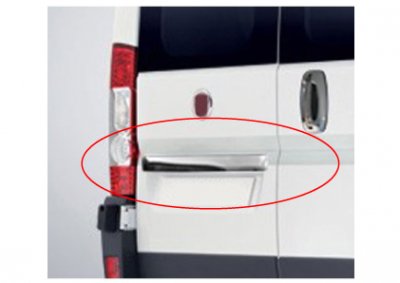 List i Rostfritt stål till bakdörr på Peugeot Boxer från 2007-/2014-