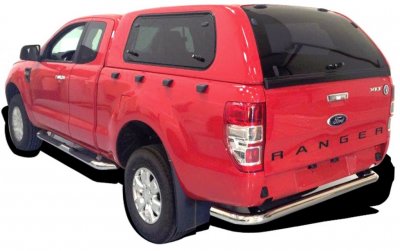 Flakkåpa med öppningsbara rutor till Isuzu D-Max (Extended Cab) från 2012-