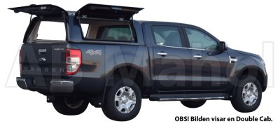 Force Pro flakkåpa med öppningsbara sidoluckor till Ford Ranger Super Cab 2012-